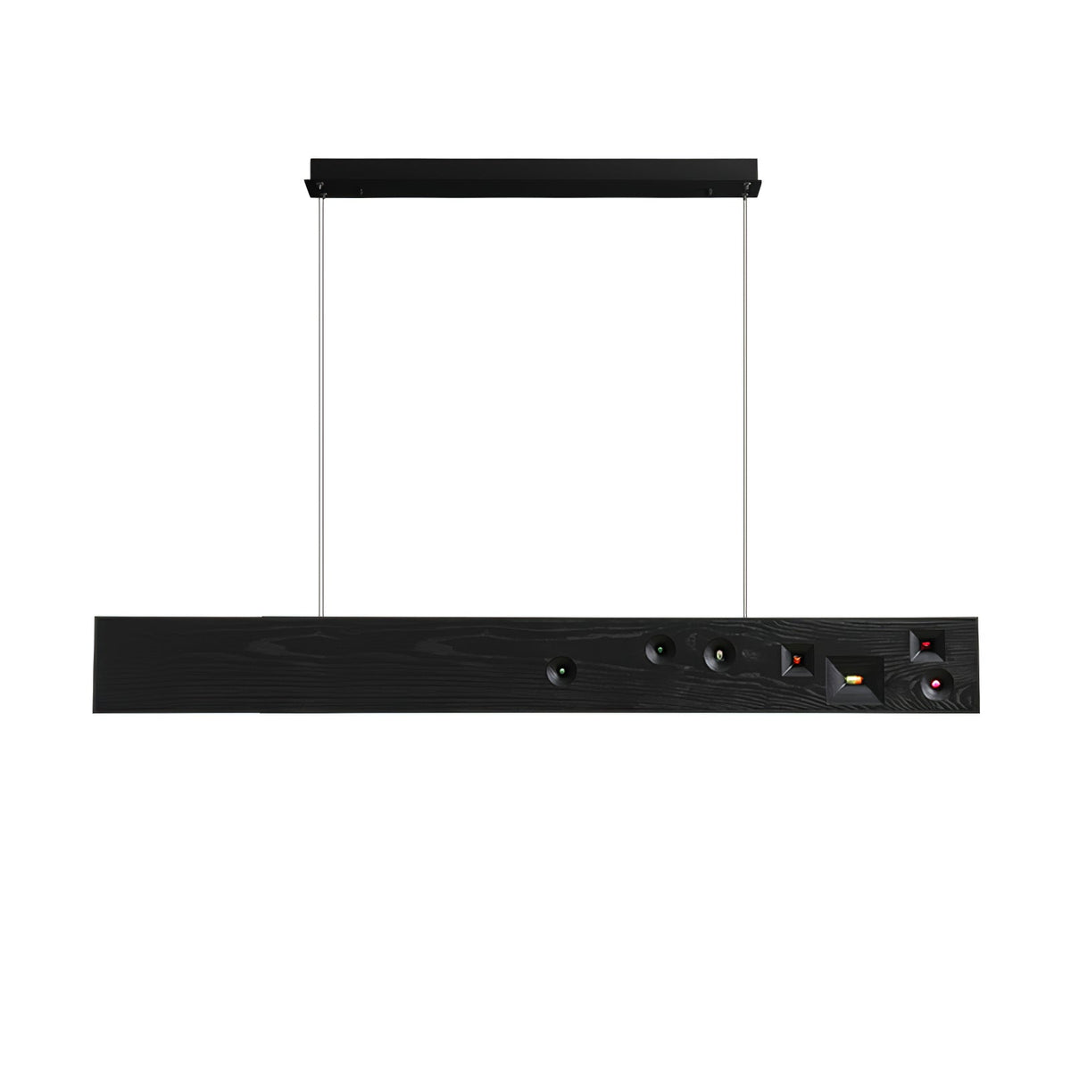Elvorora Pendant Light Wood Gemstone Linear LED