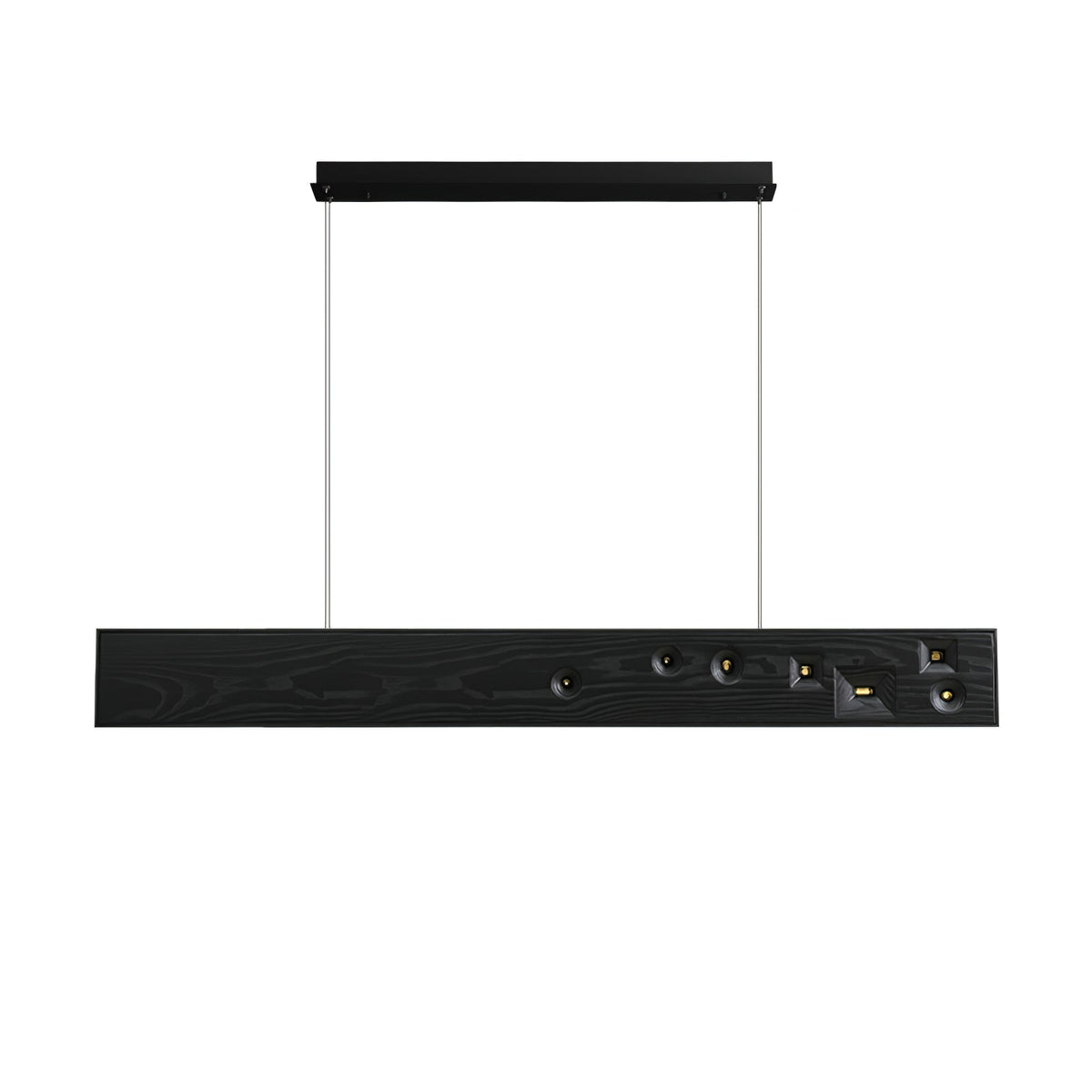 Elvorora Pendant Light Wood Gemstone Linear LED