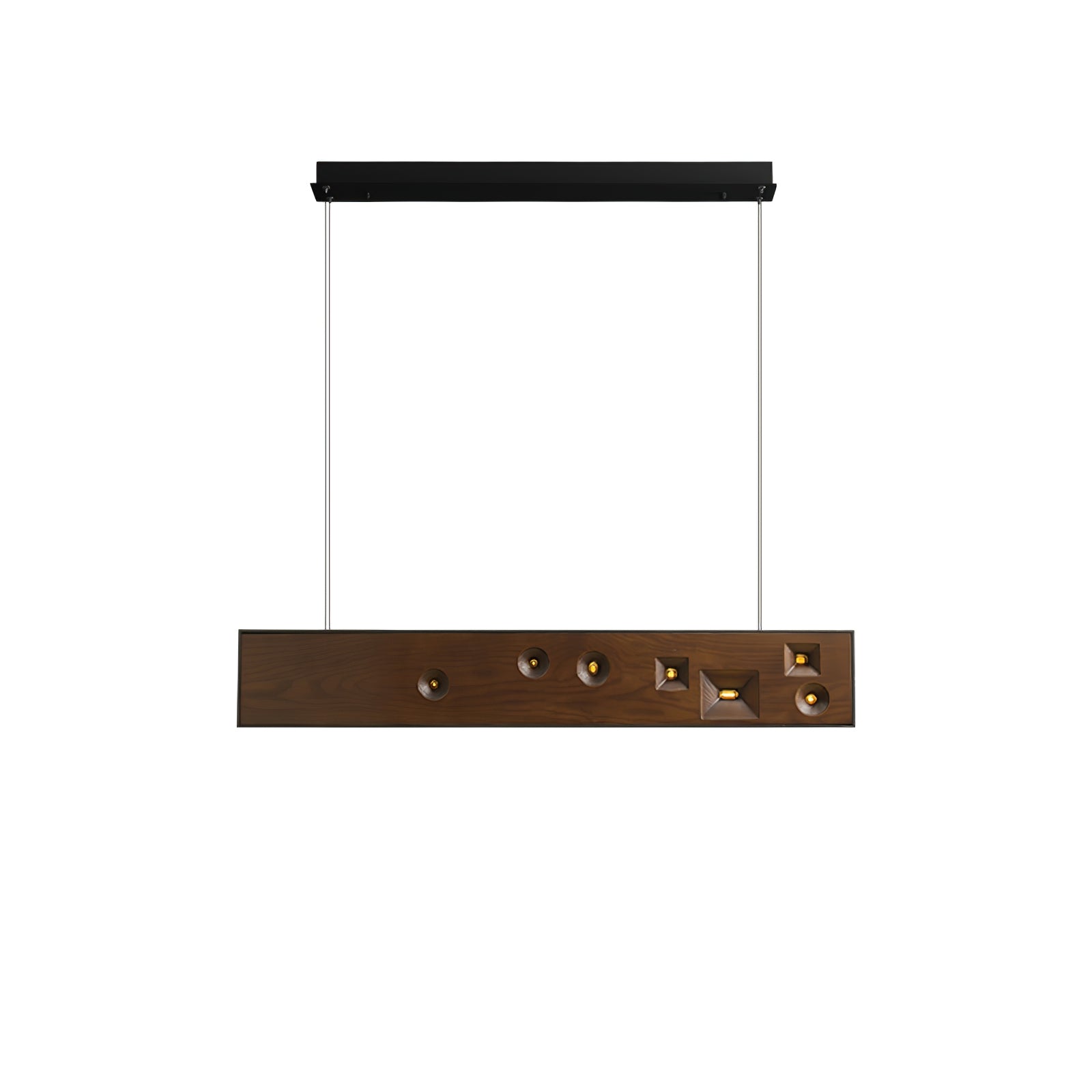 Elvorora Pendant Light Wood Gemstone Linear LED