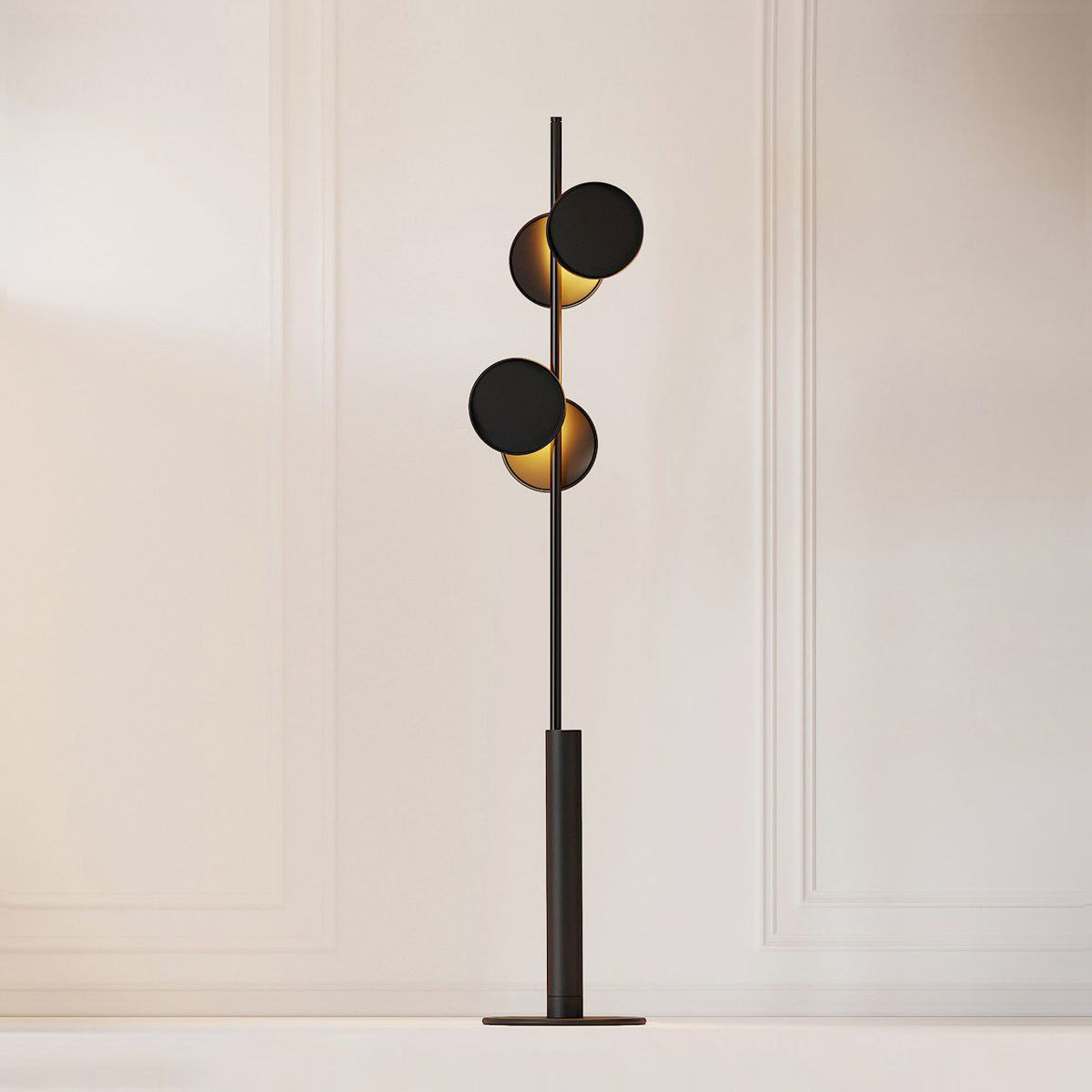 Munell Black Acrylic Floor Lamp