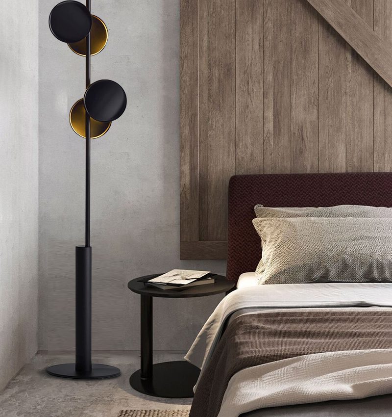 Munell Black Acrylic Floor Lamp