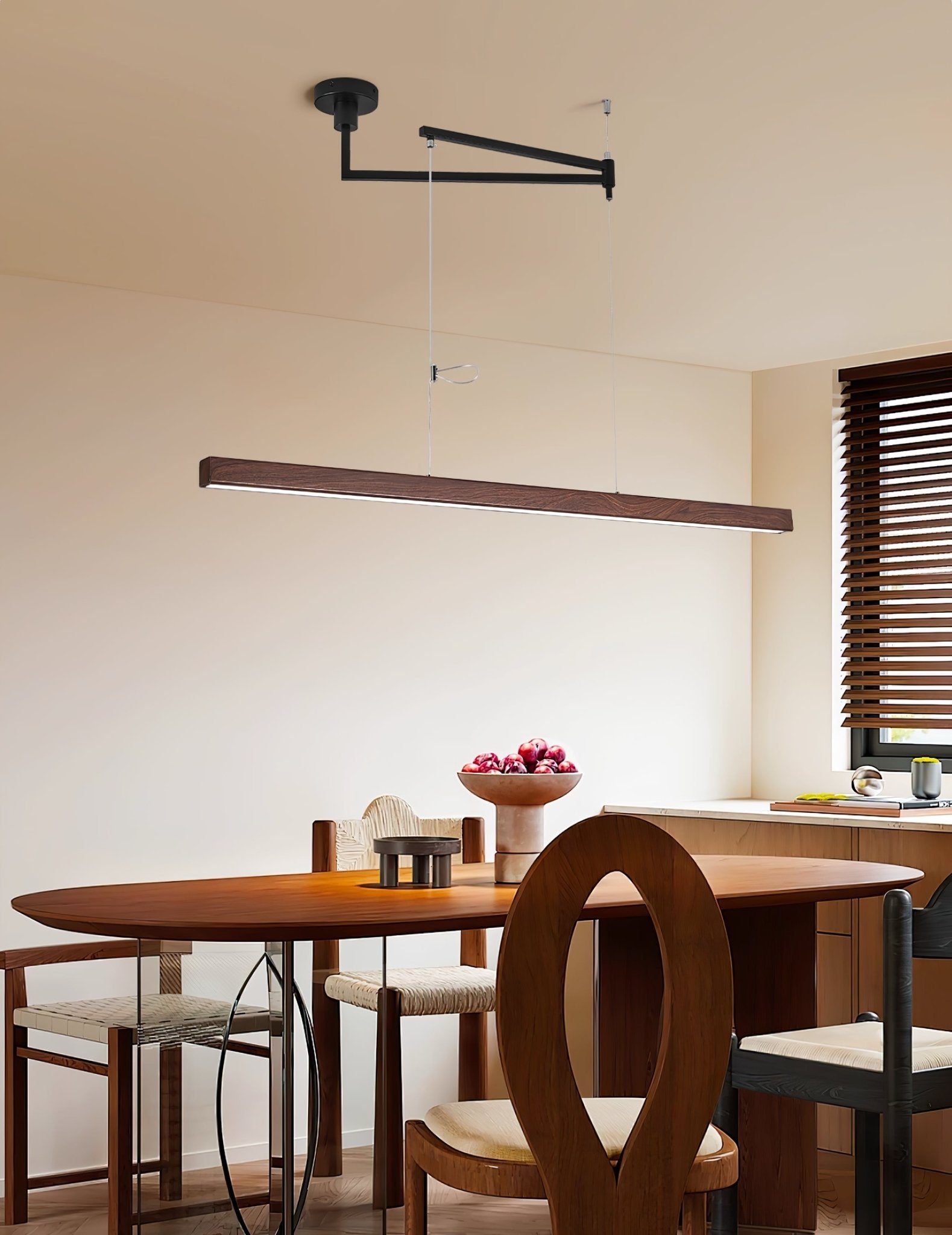 Sorva Swing Arm Linear Pendant Light
