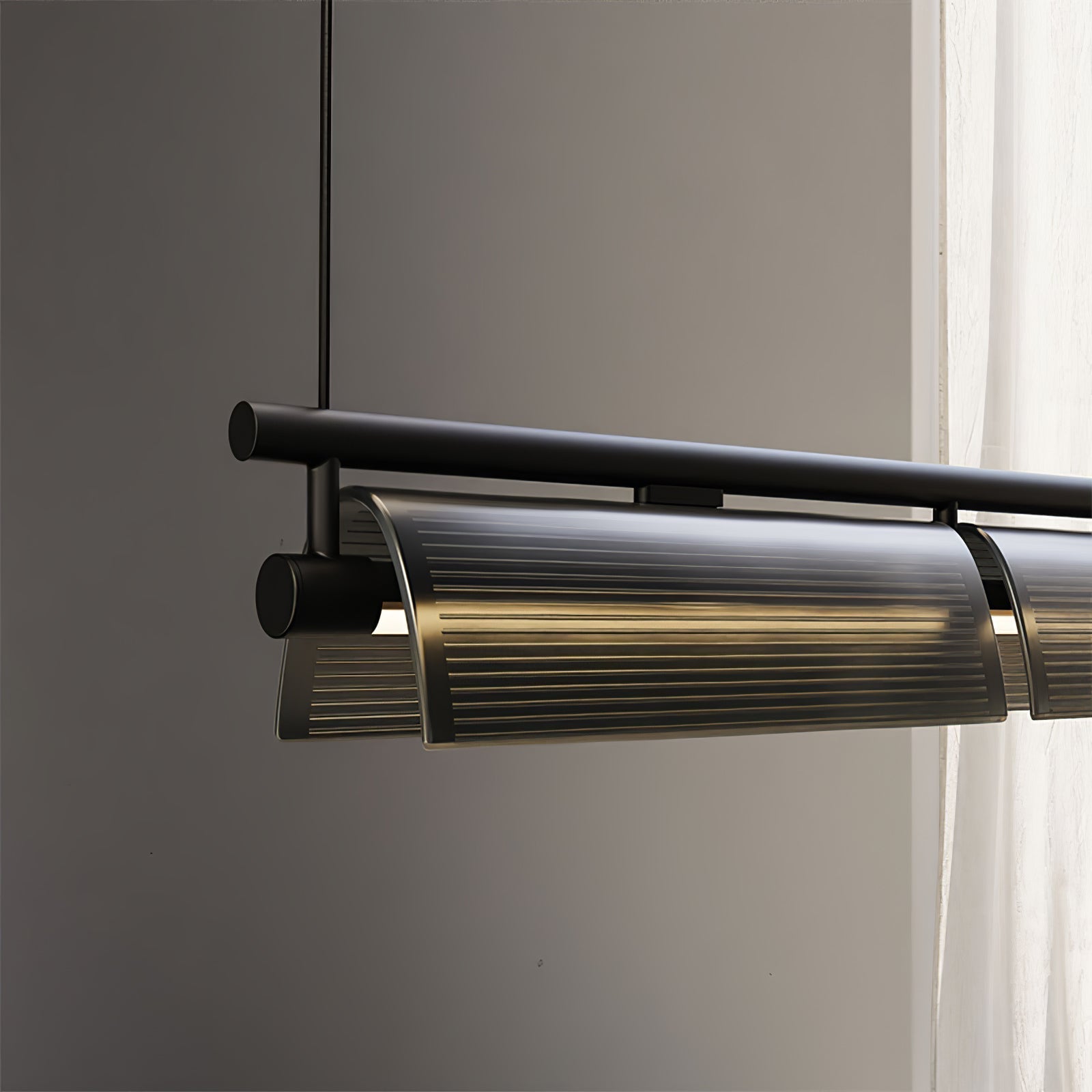 Veliian Chandelier Smoky Glass Modern