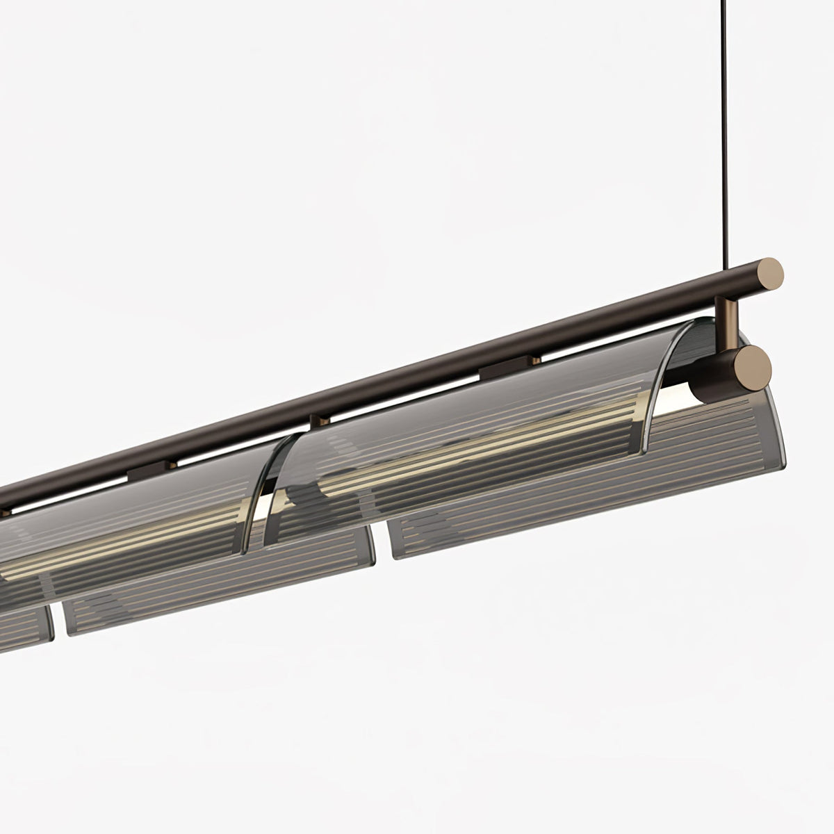 Veliian Chandelier Smoky Glass Modern