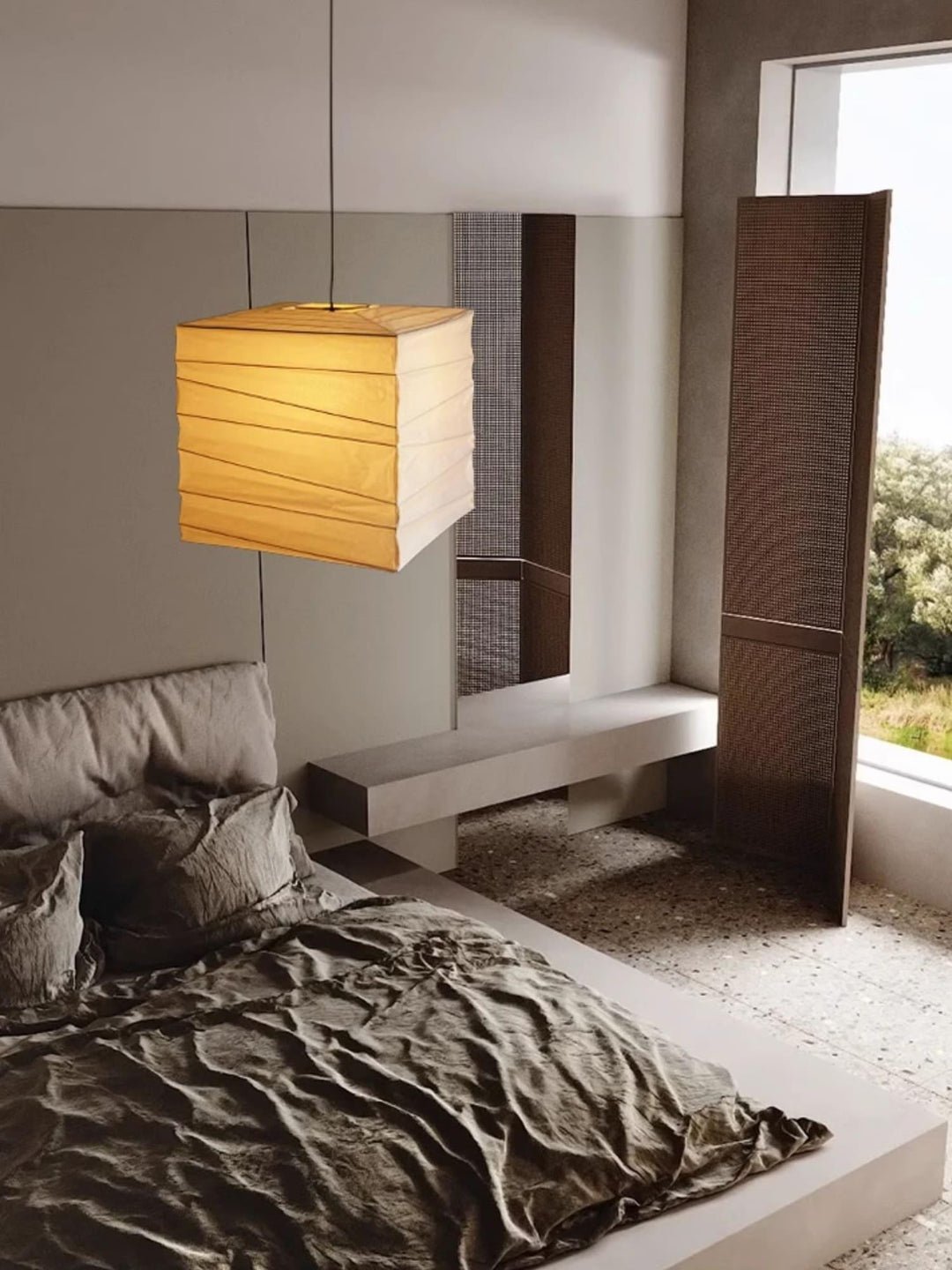 Eulien Paper Traditional Pendant Lamp