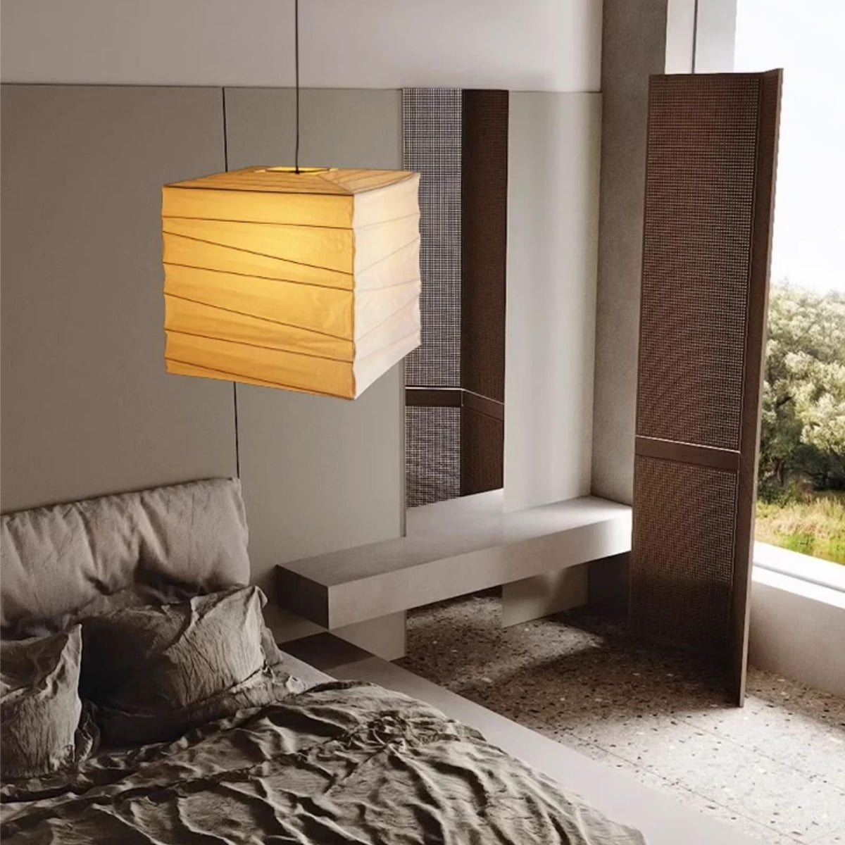 Eulien Paper Traditional Pendant Lamp