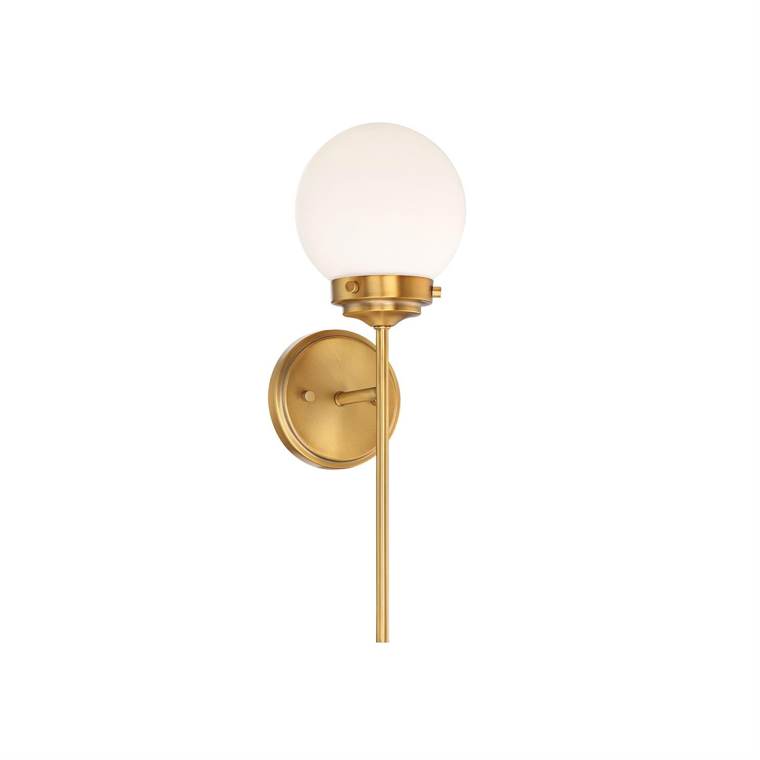 Waegnuvyh Modern Minimalist Brass Glass Wall Lamp