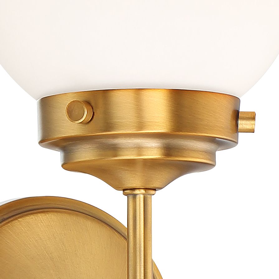 Waegnuvyh Modern Minimalist Brass Glass Wall Lamp