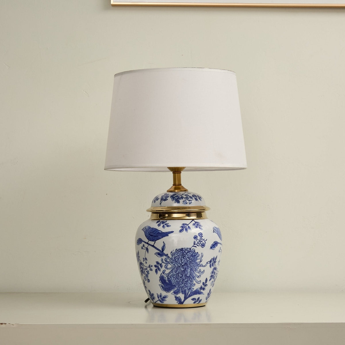 Azure Ceramic Table Lamp