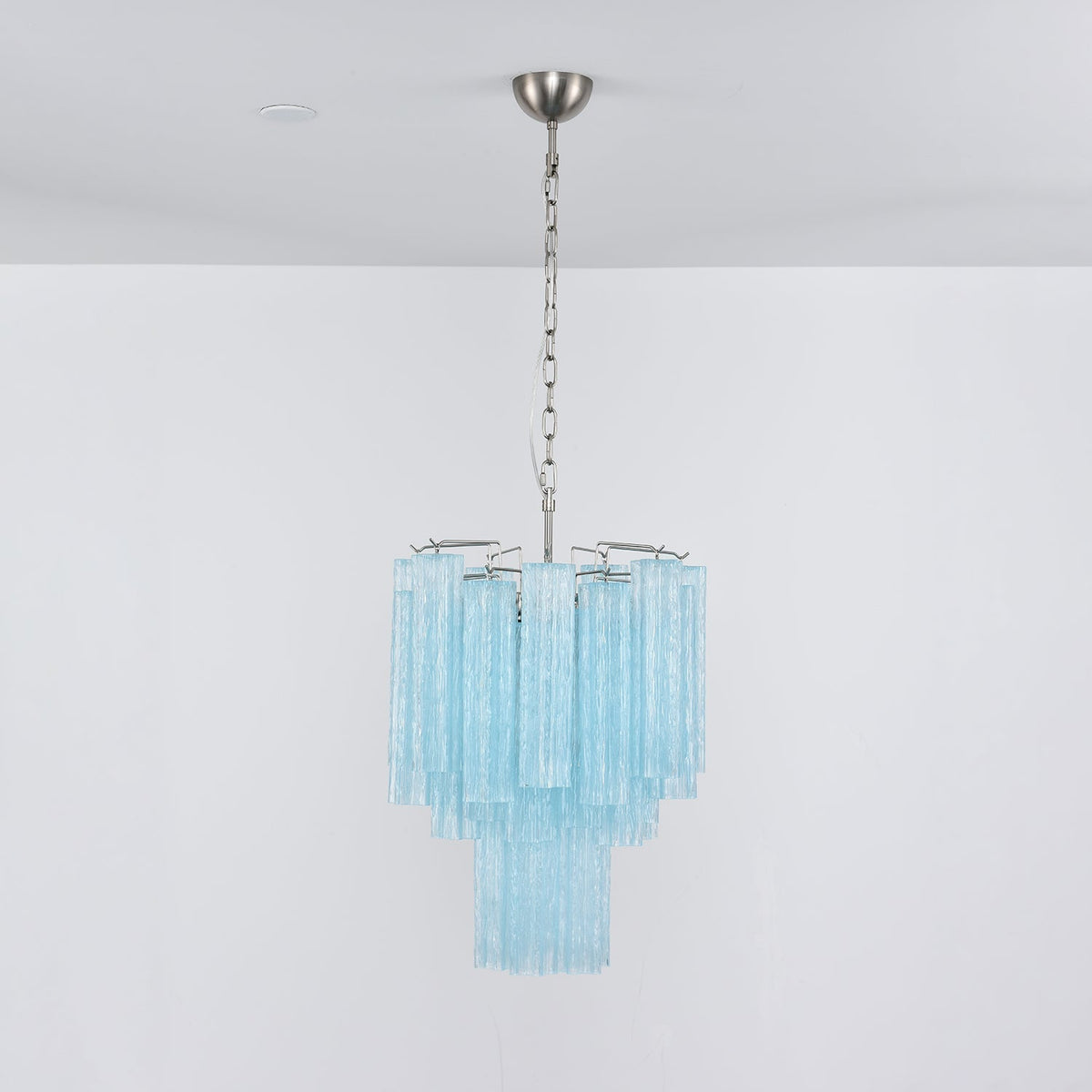 Celys Chandelier Azzura Murano Glass Tube Coastal