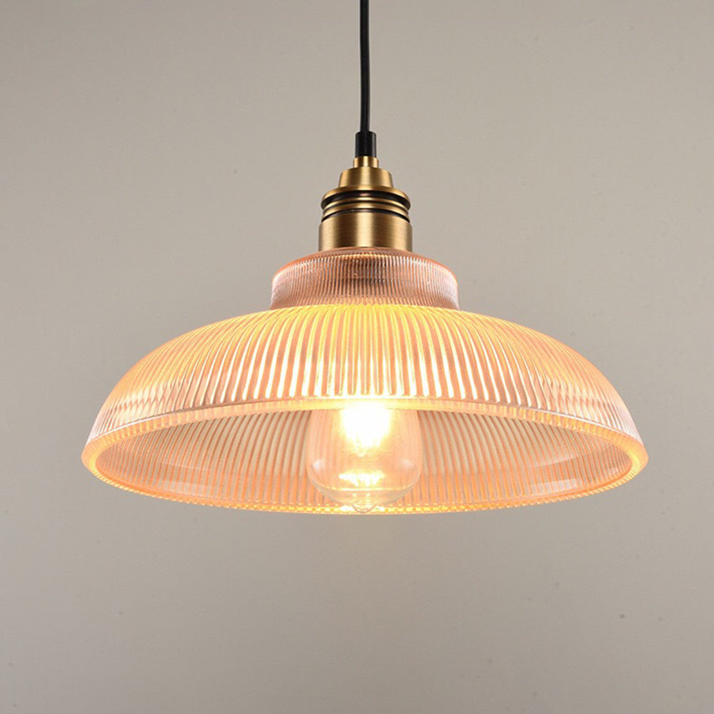 Arisha Industrial LED Pendant Light Clear/Amber Bedroom/Restaurant - Neutral Decor
