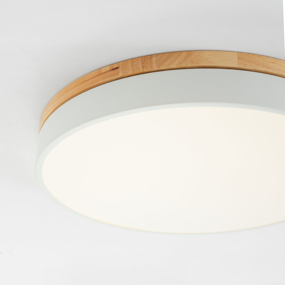 Valentina Nordic LED Round Flush Mount Ceiling Light - Neutral Decor