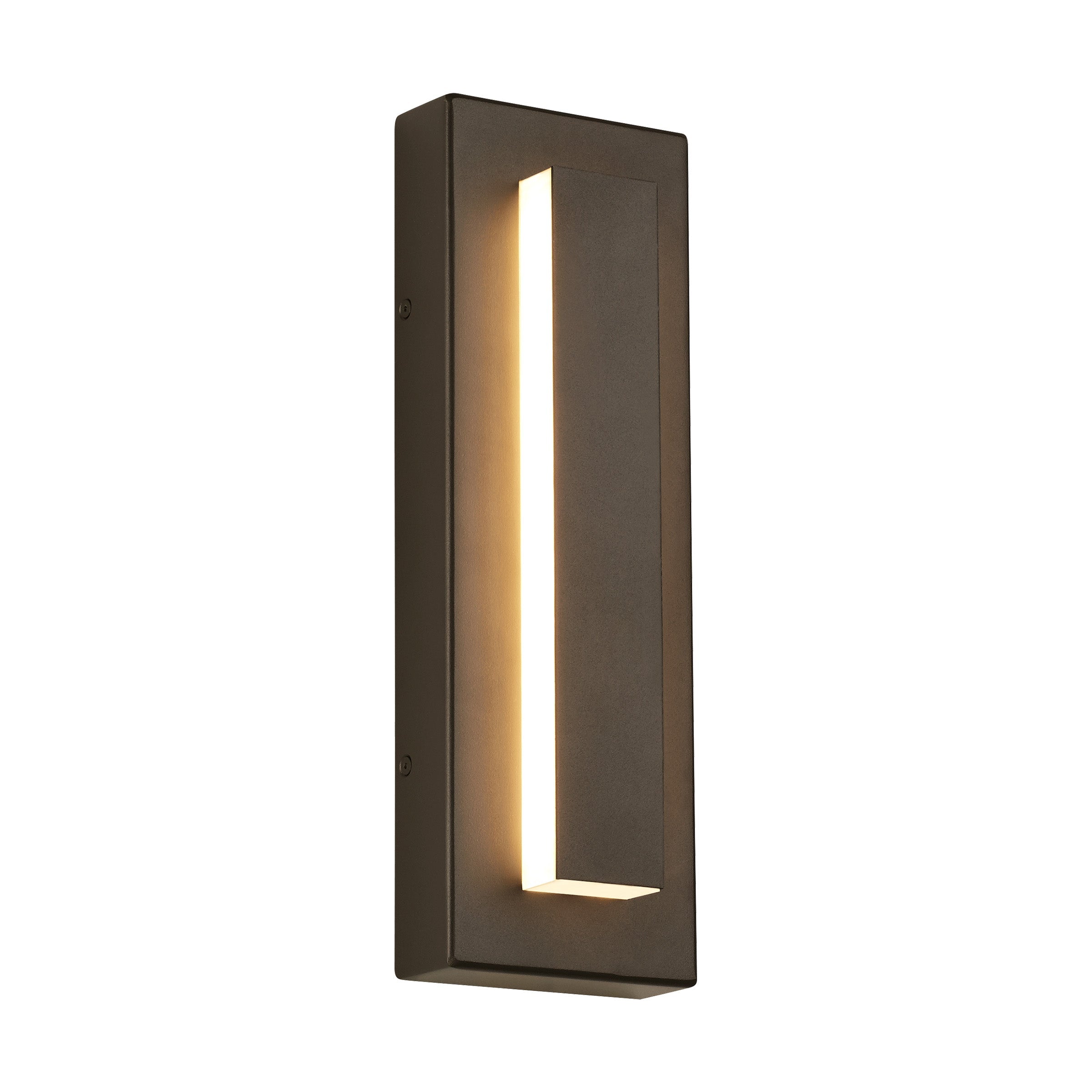 Arisha Modern Square Ring Outdoor Wall Lamp, Dark/Gray Bronze - Neutral Decor