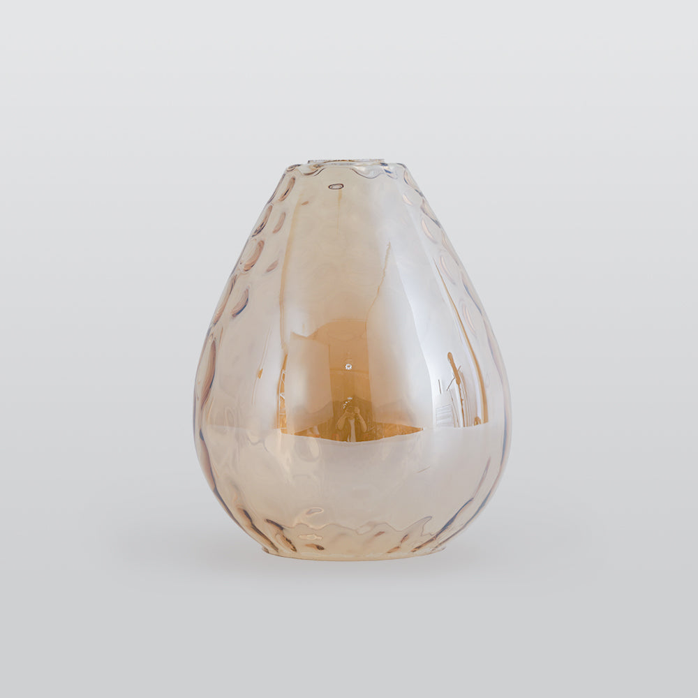 Avi Vintage Teardrop Pendant Light, Glass/Wood - Neutral Decor