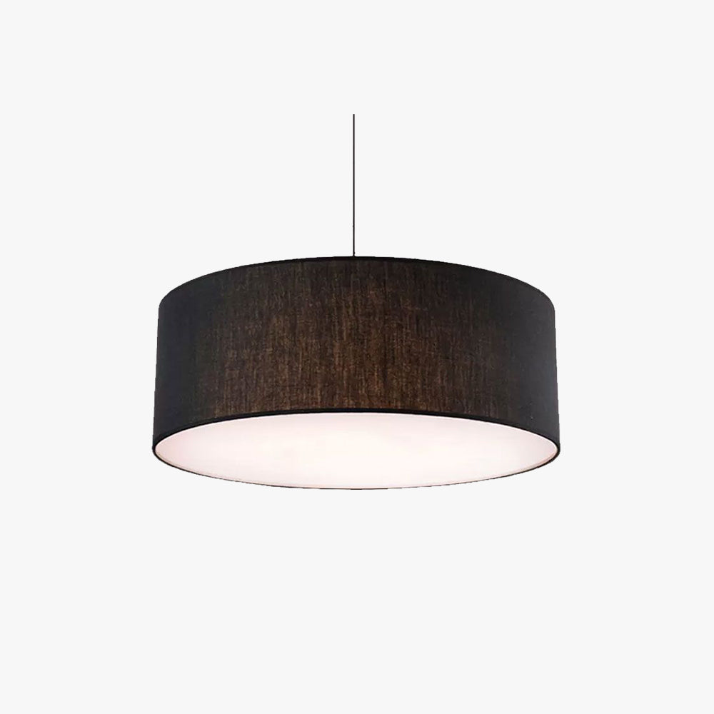 Ritta Modern Fabric Drum Pendant Light Fabric Farmhouse - Neutral Decor