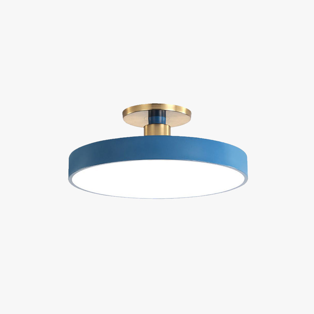 Aria Nordic Minimalist Round Flush Mount Ceiling Light - Neutral Decor
