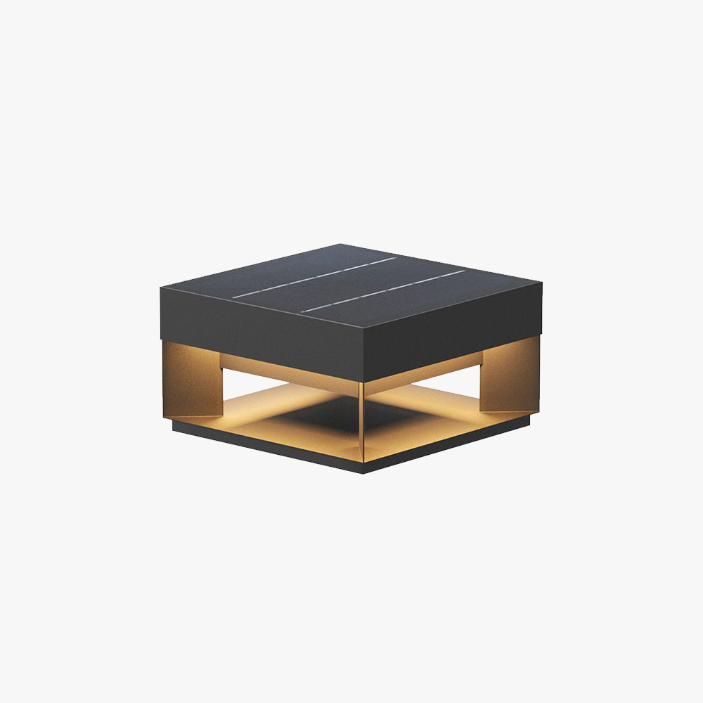 Ray Post Modern Solar Square LED Outdoor Light - Neutral Decor