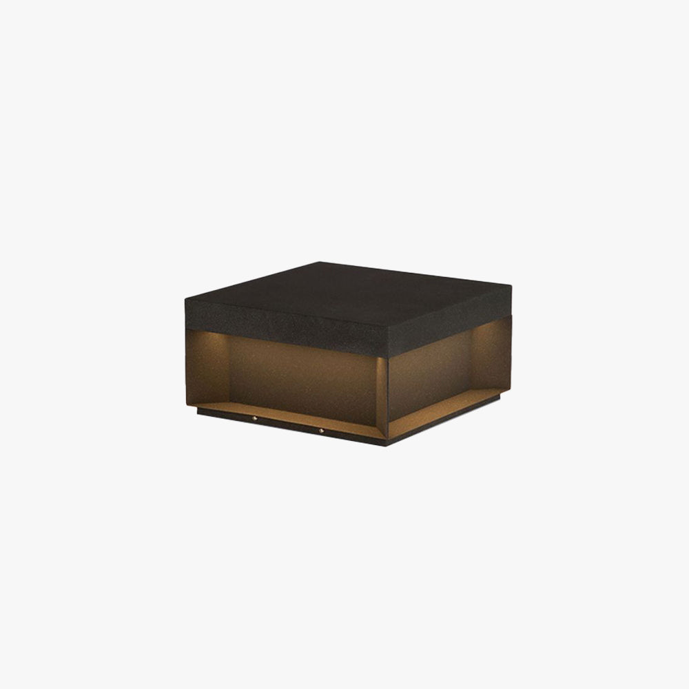 Elow Outdoor Post Lamps Modern Square Solar - Neutral Decor