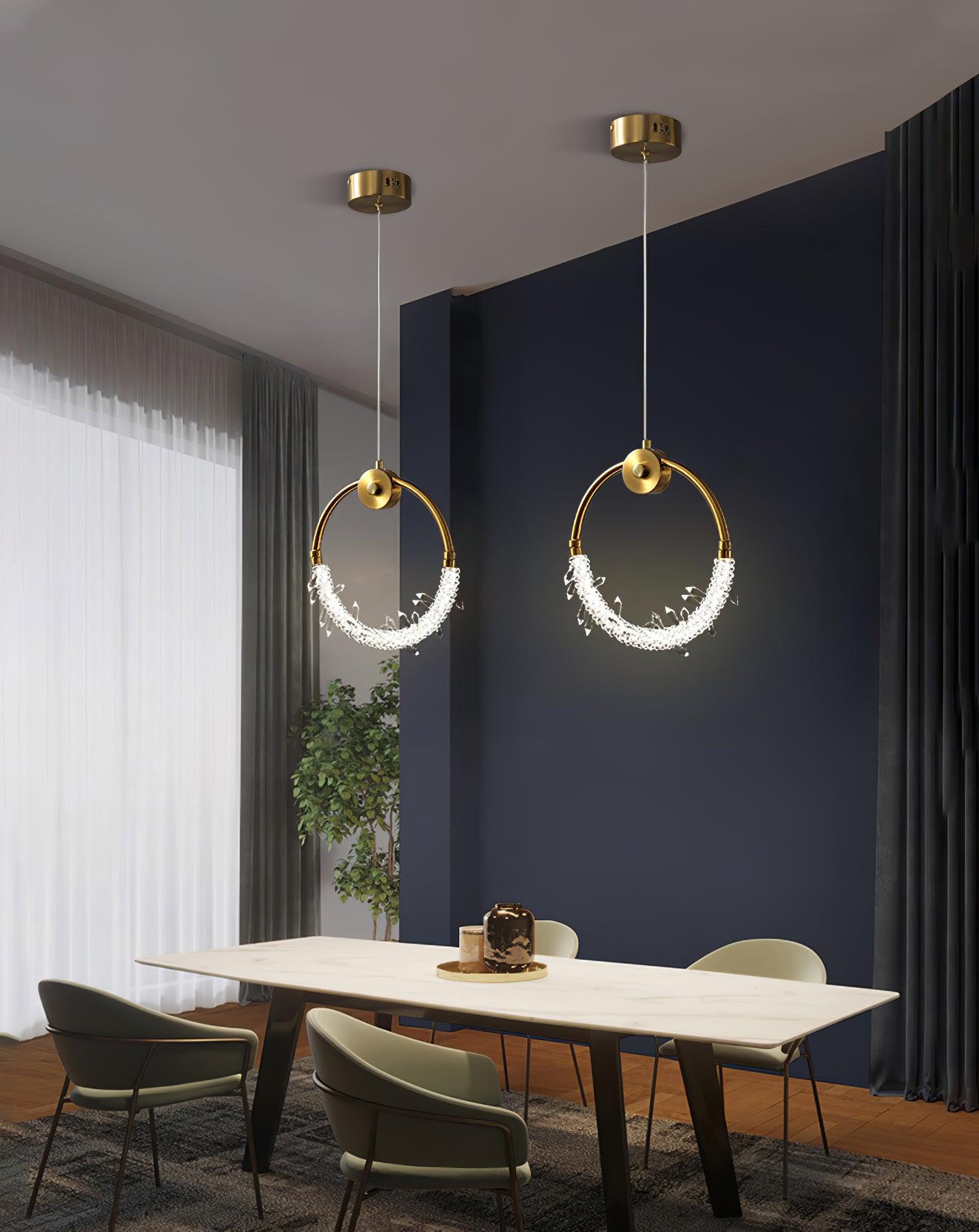 Lustre Elegant Crystal Pendant Light