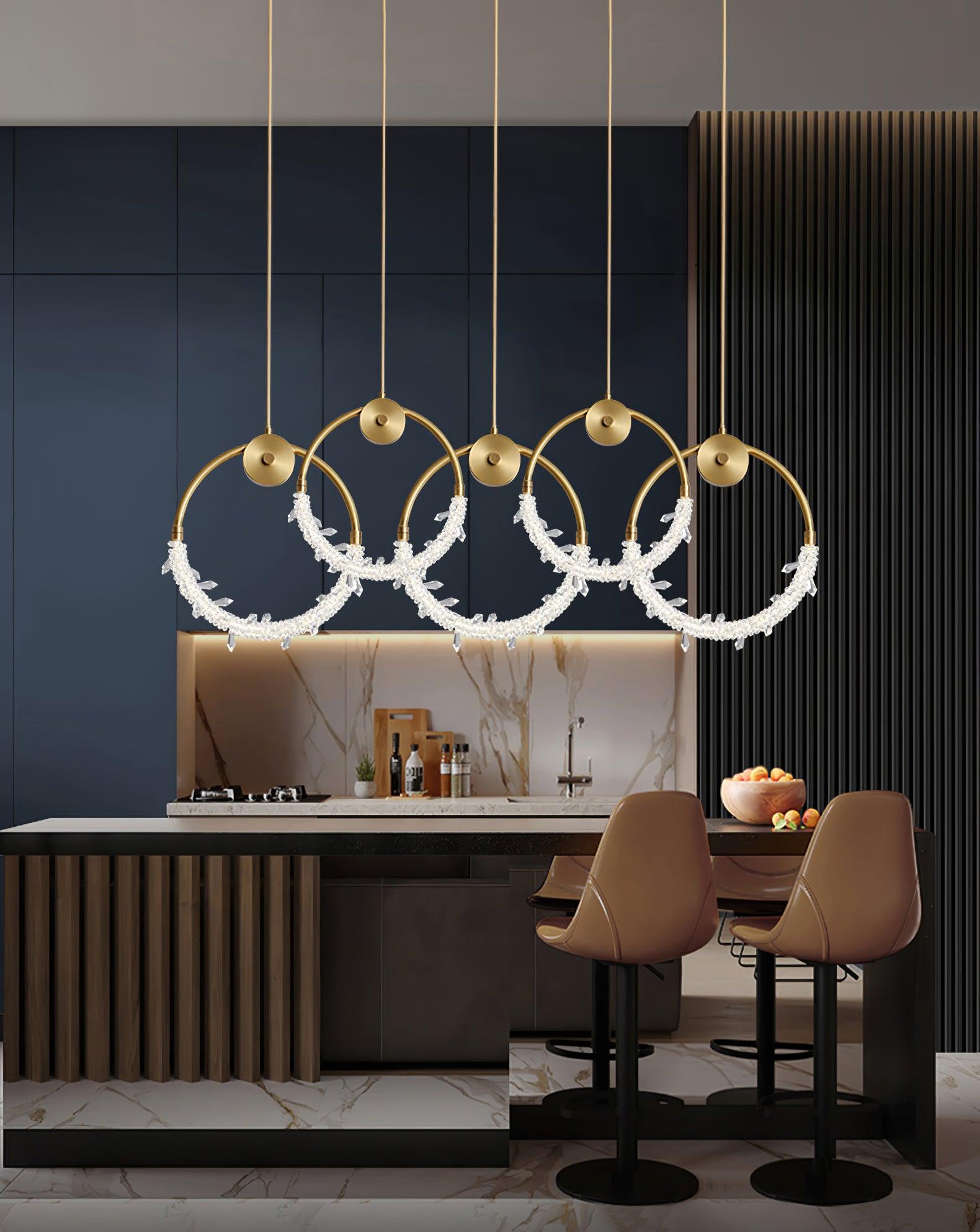 Lustre Elegant Crystal Pendant Light