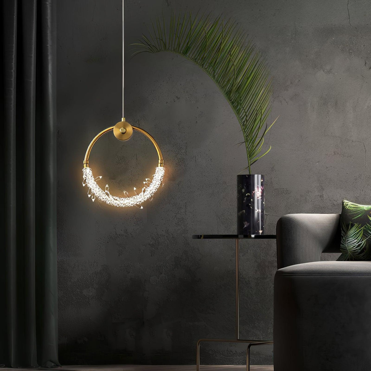 Lustre Elegant Crystal Pendant Light