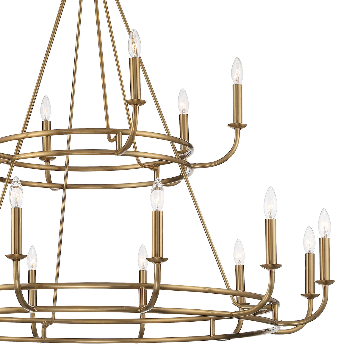 Xenuvyh Modern Minimalist Vintage Industrial Metal Chandelier