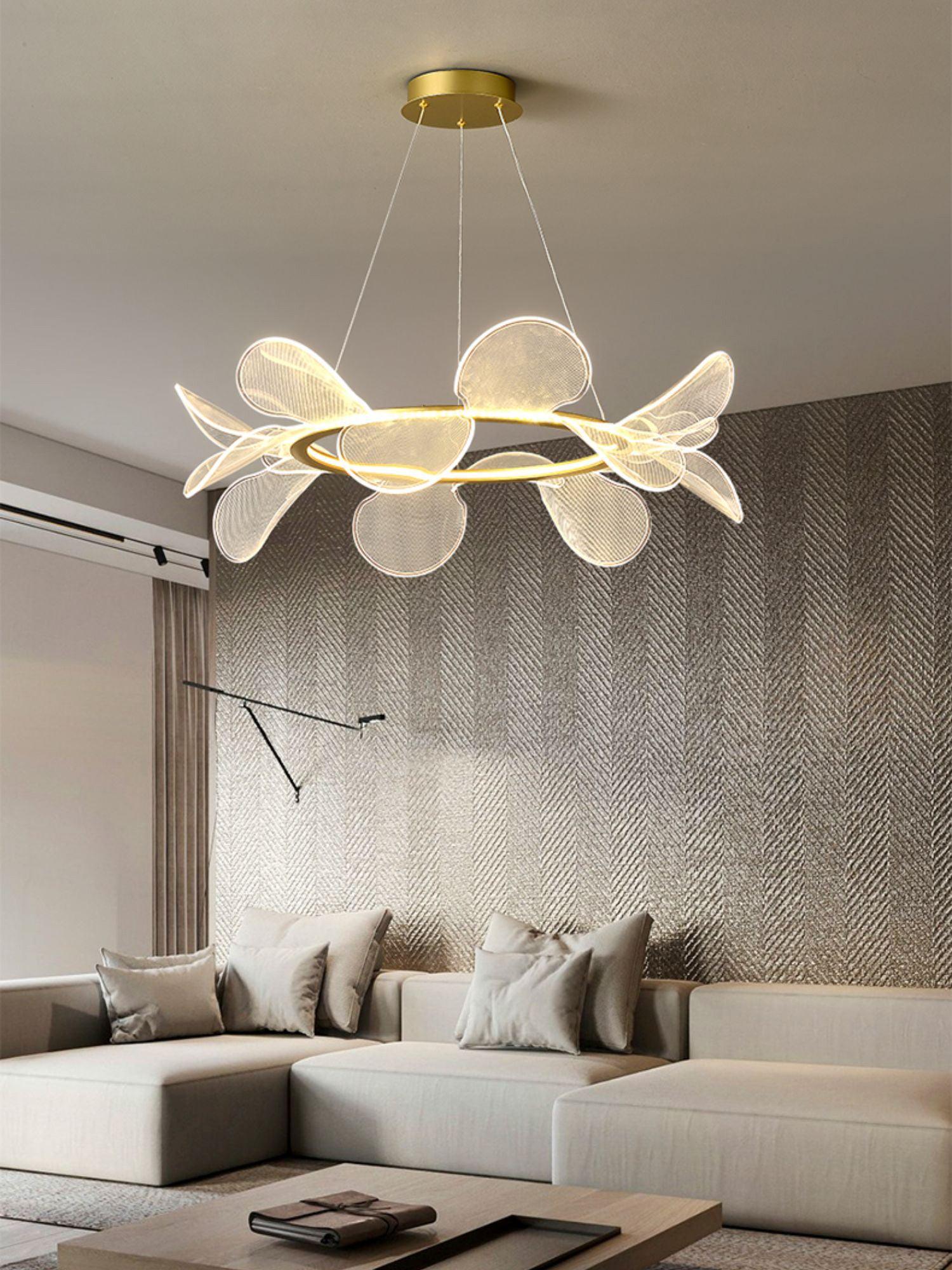 Lustra Chandelier Bain Flying Flowers Acrylic - Neutral Decor