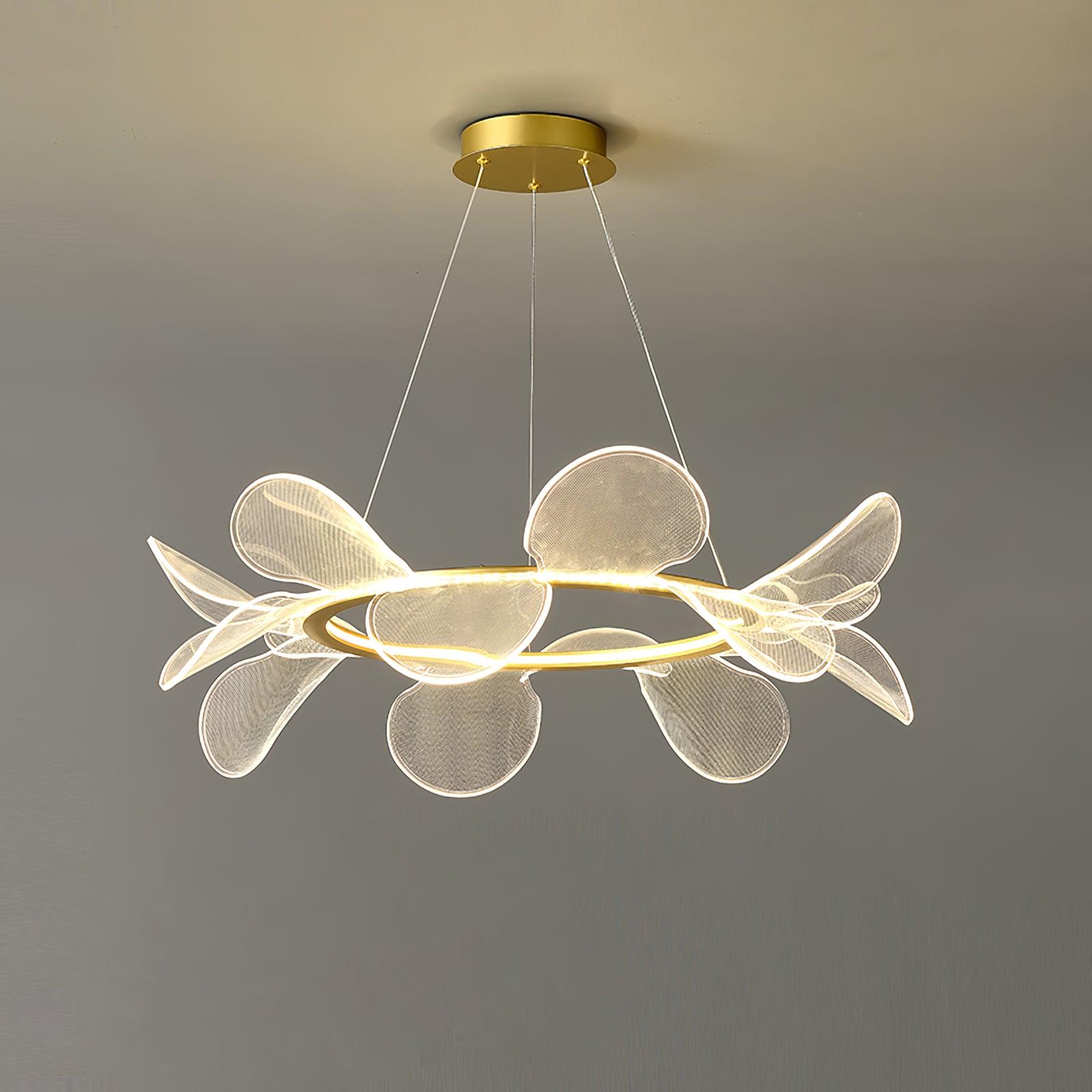 Lustra Chandelier Bain Flying Flowers Acrylic - Neutral Decor