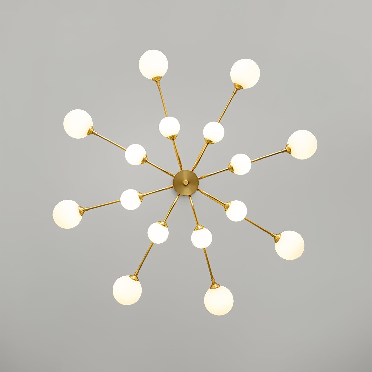 Wace Chandelier Globe Arm Modern