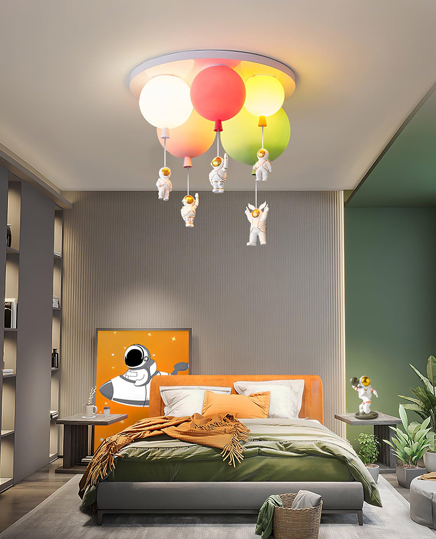 Gorvin Frosted Balloon Combination Ceiling Lamp