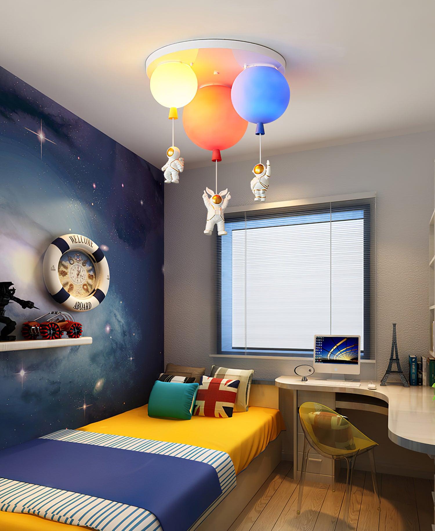 Gorvin Frosted Balloon Combination Ceiling Lamp