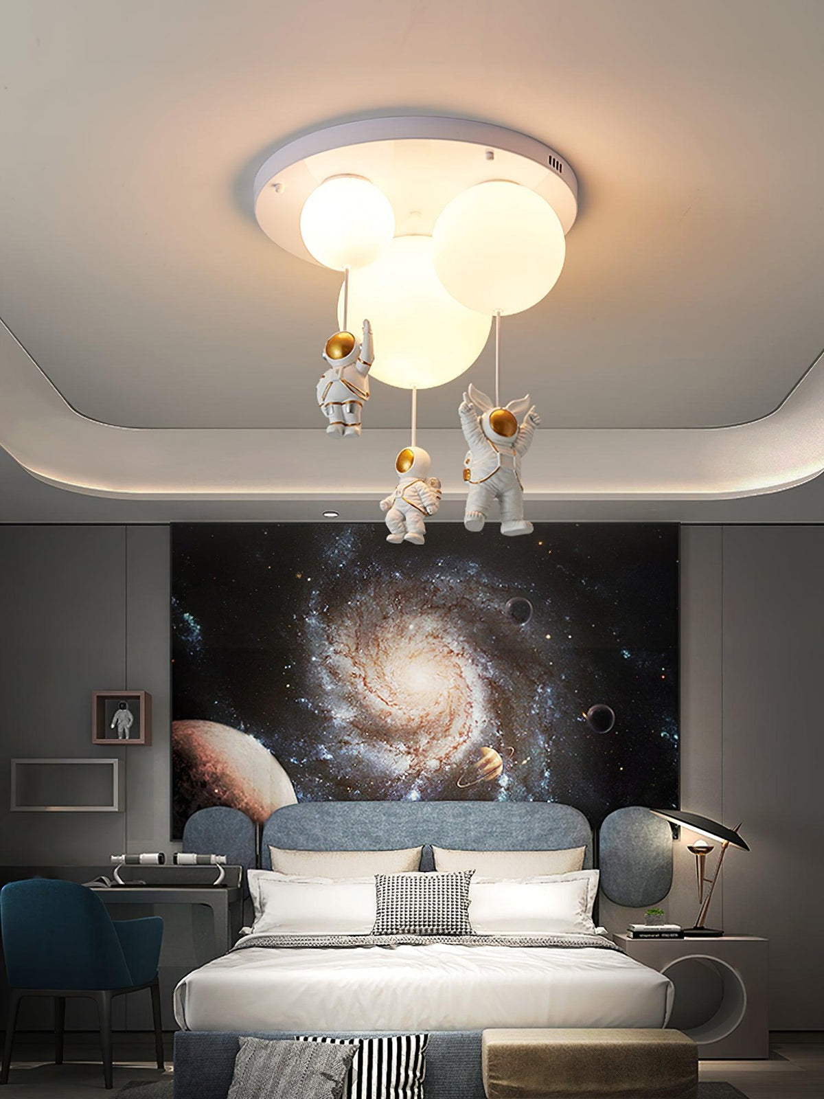 Gorvin Frosted Balloon Combination Ceiling Lamp