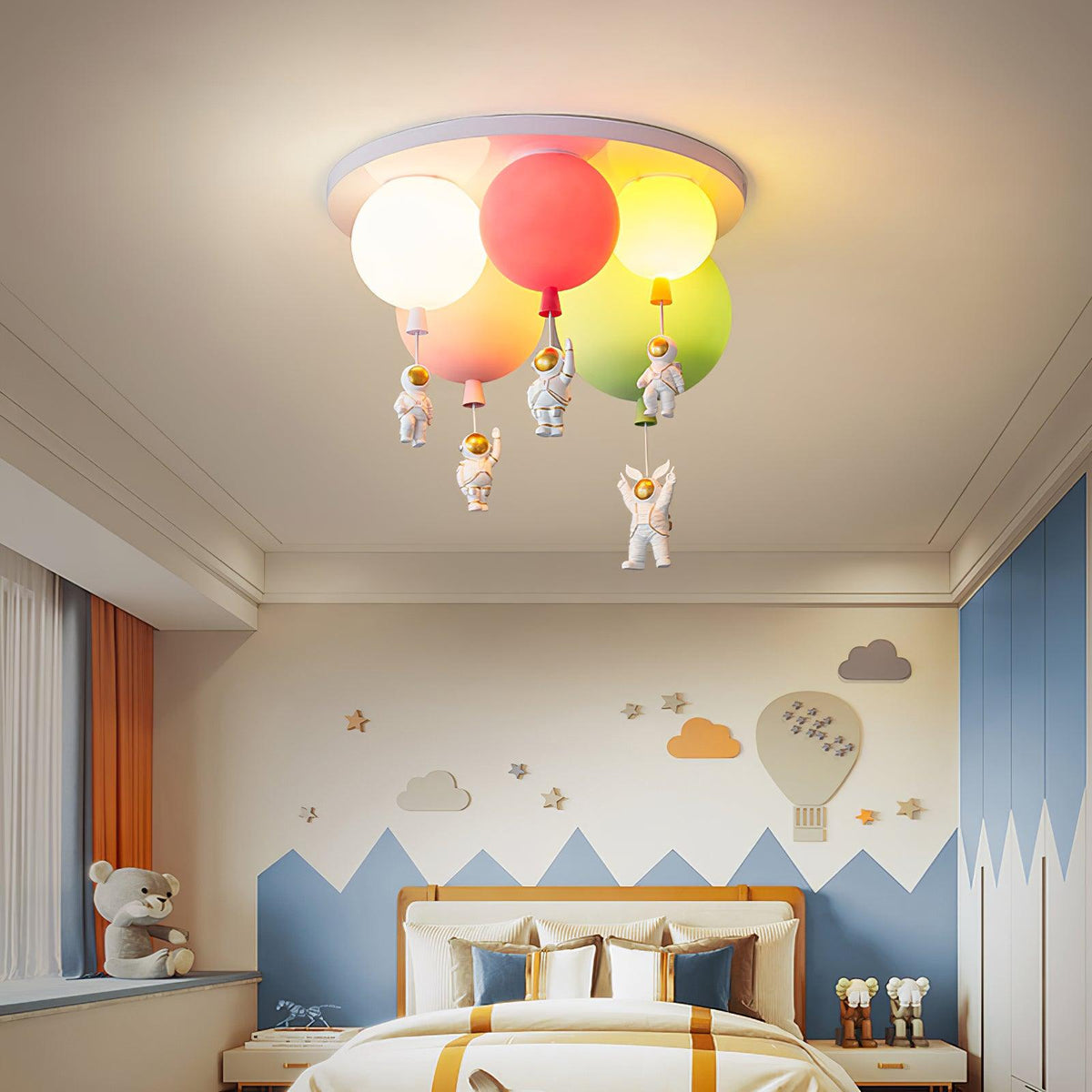 Gorvin Frosted Balloon Combination Ceiling Lamp