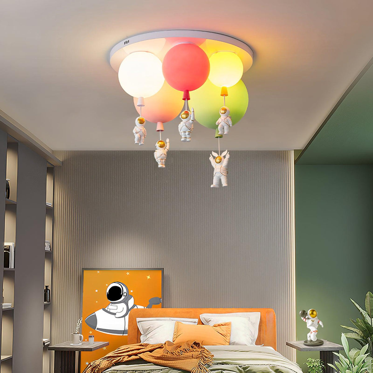 Gorvin Frosted Balloon Combination Ceiling Lamp