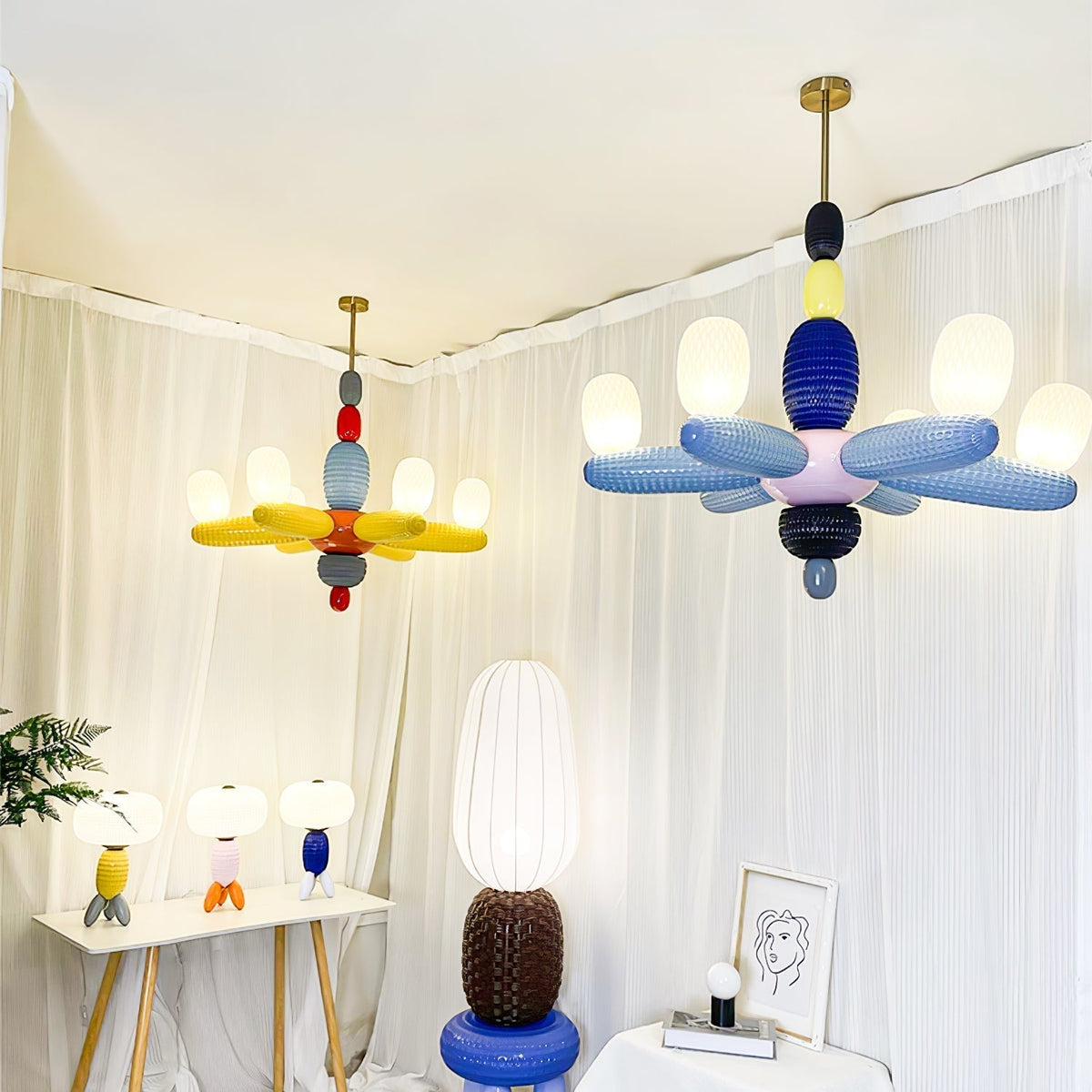 Balloons Premium Nordic Art Glass Chandelier
