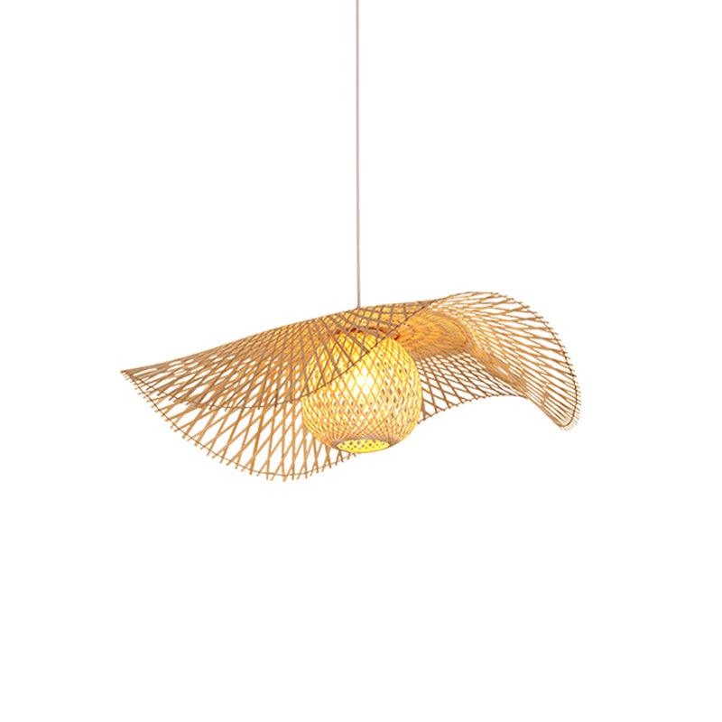 Twirl Bamboo Frame Pendant Lamp