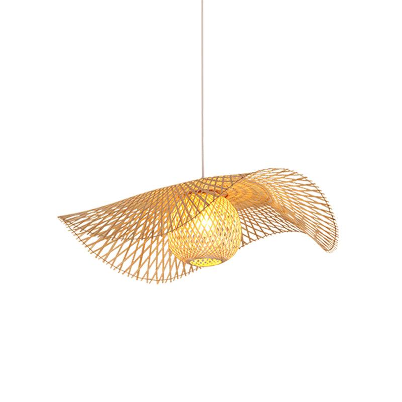 Twirl Bamboo Frame Pendant Lamp