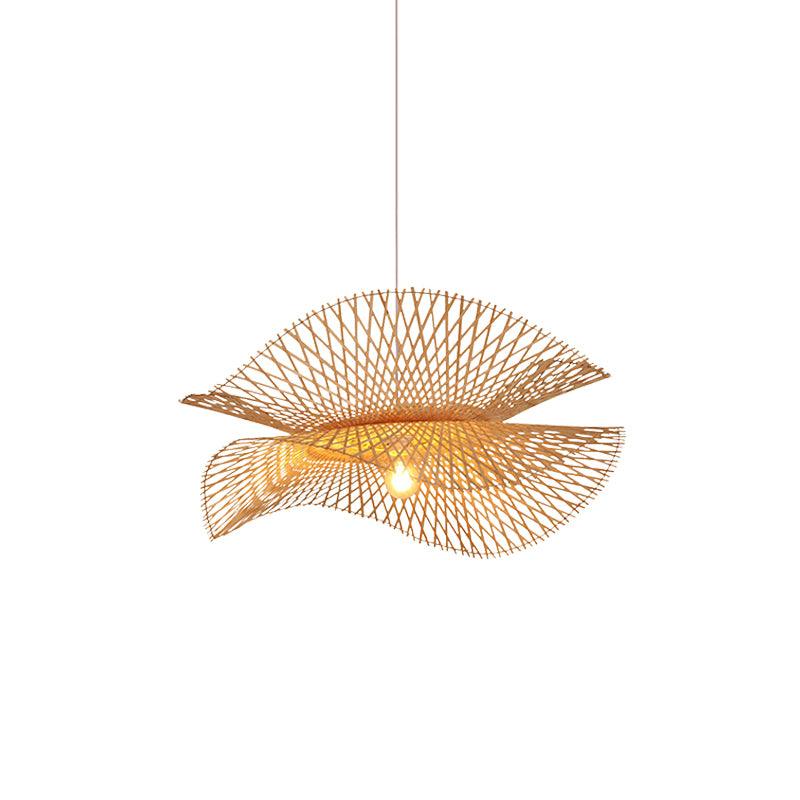 Twirl Bamboo Frame Pendant Lamp
