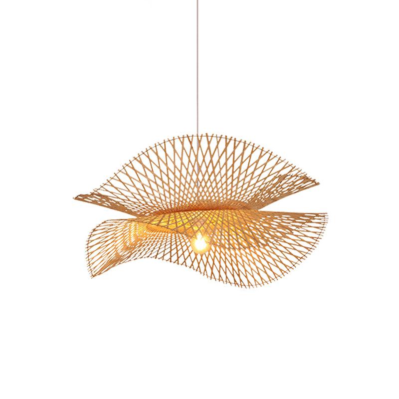 Twirl Bamboo Frame Pendant Lamp