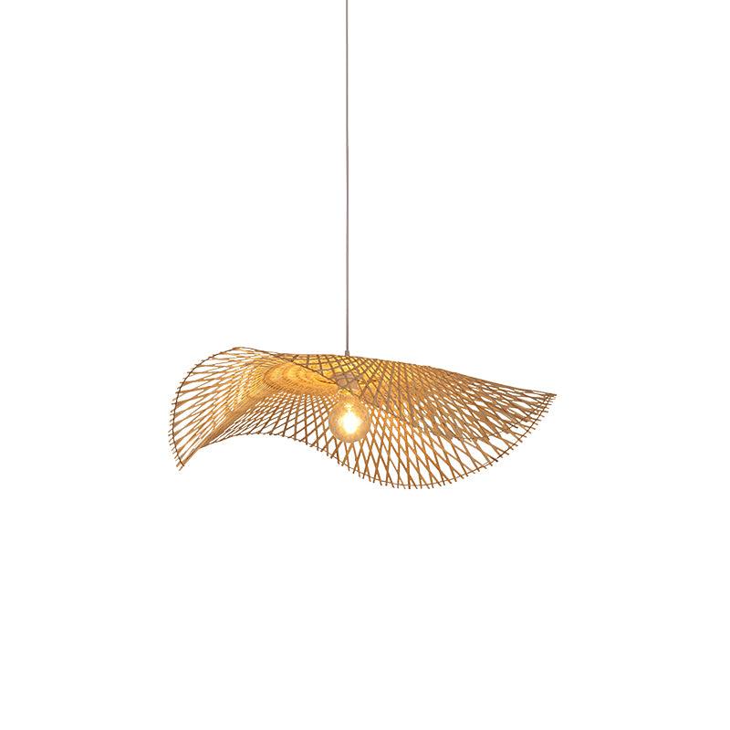 Twirl Bamboo Frame Pendant Lamp