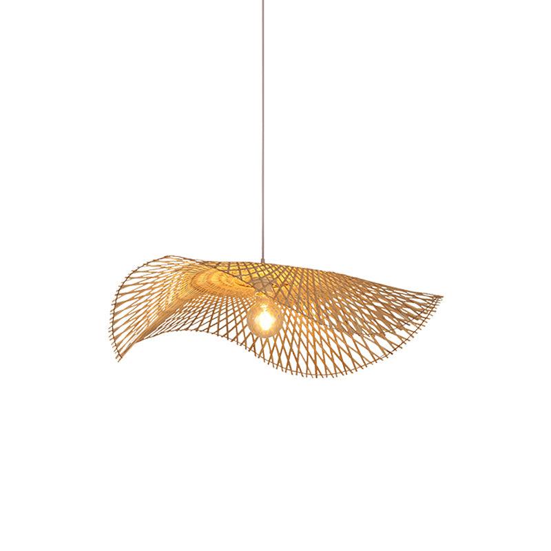 Twirl Bamboo Frame Pendant Lamp