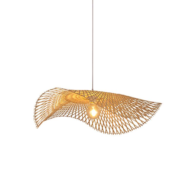 Twirl Bamboo Frame Pendant Lamp