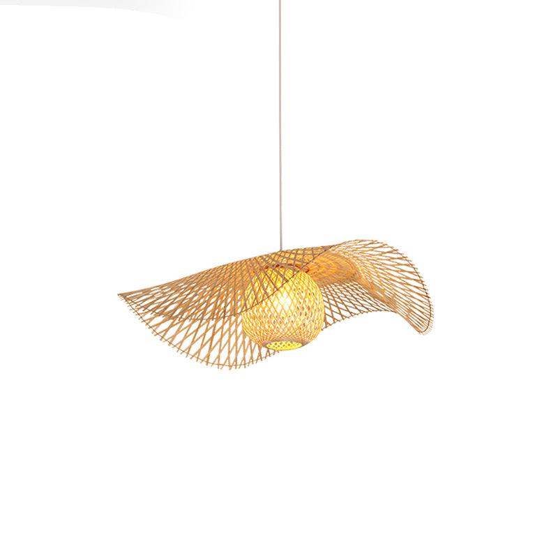 Twirl Bamboo Frame Pendant Lamp