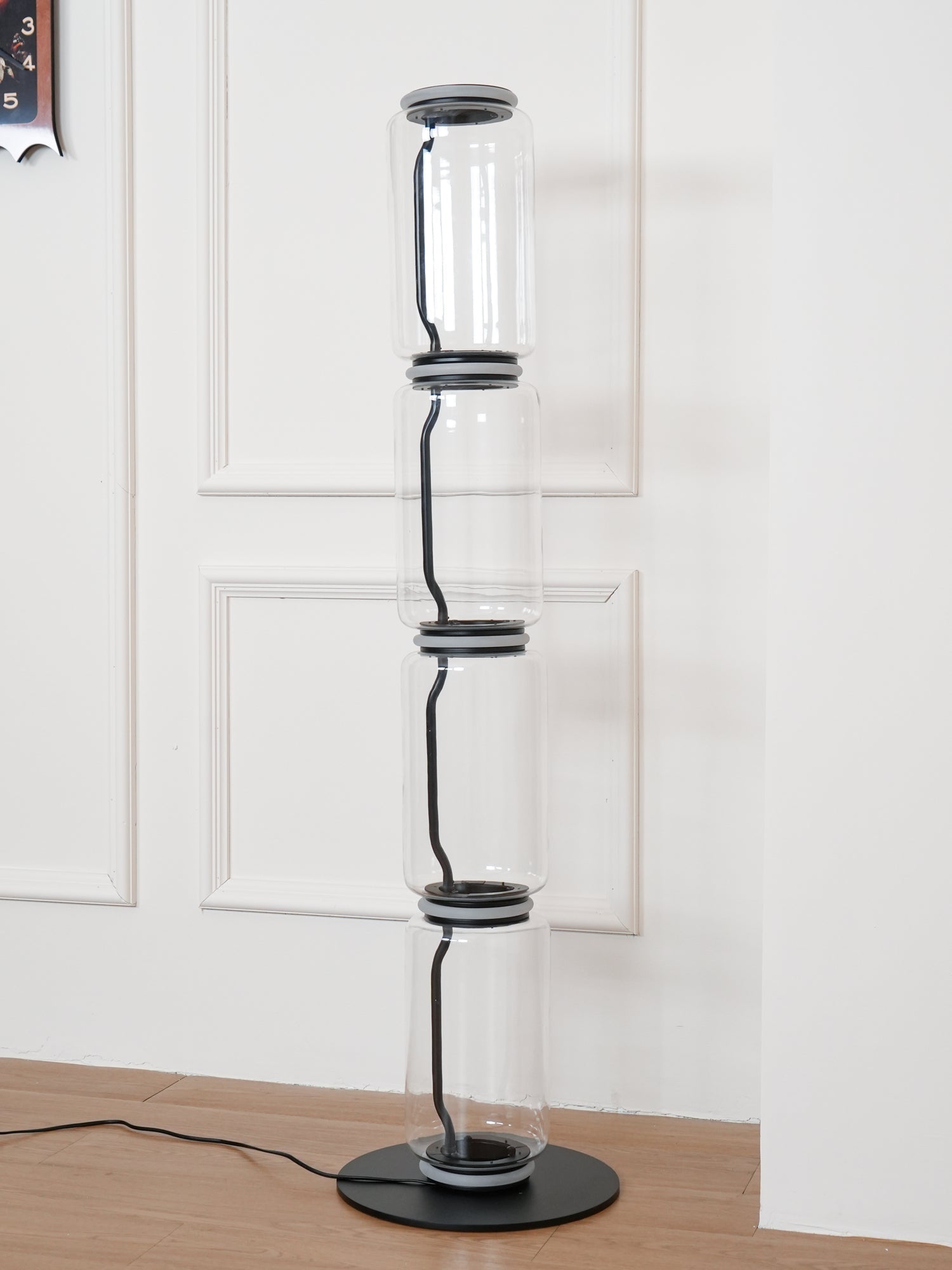 Lustra Floor Lamp Bamboo Glass - Neutral Decor