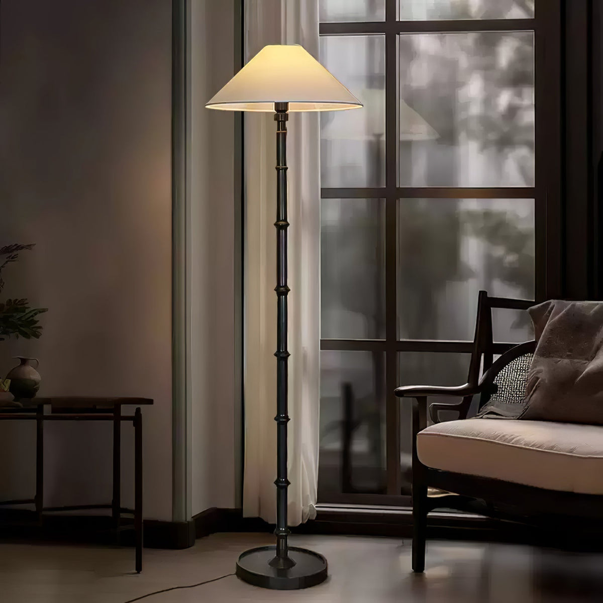 Zen Bamboo Knot Floor Lamp