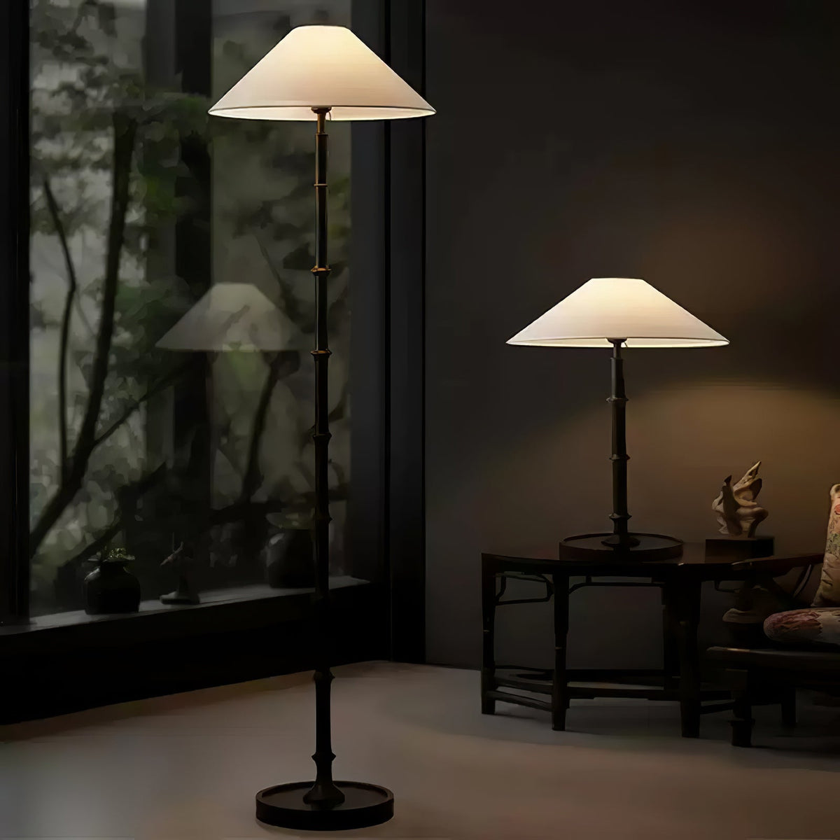 Zen Bamboo Knot Floor Lamp