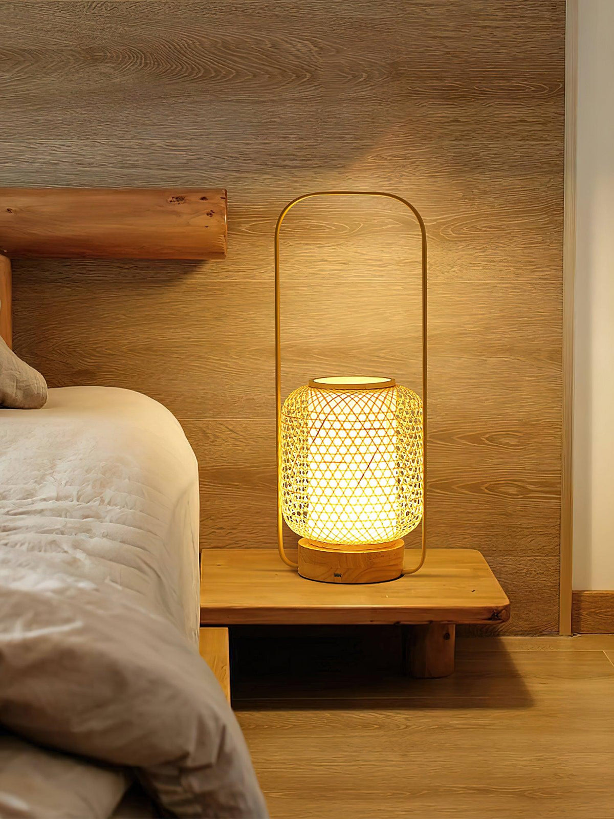 Orbituse Wooden Retro Table Lamp