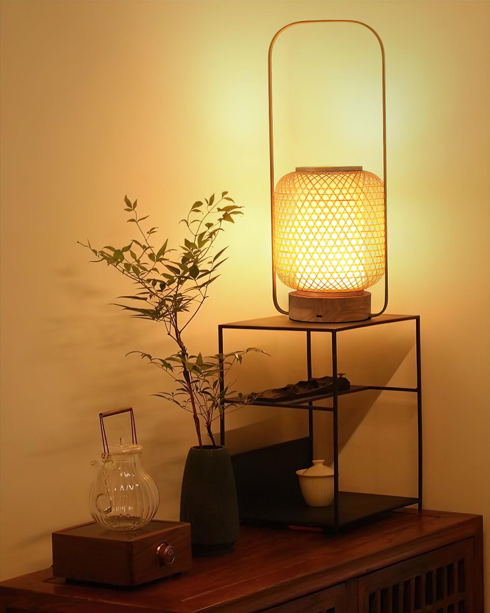 Orbituse Wooden Retro Table Lamp