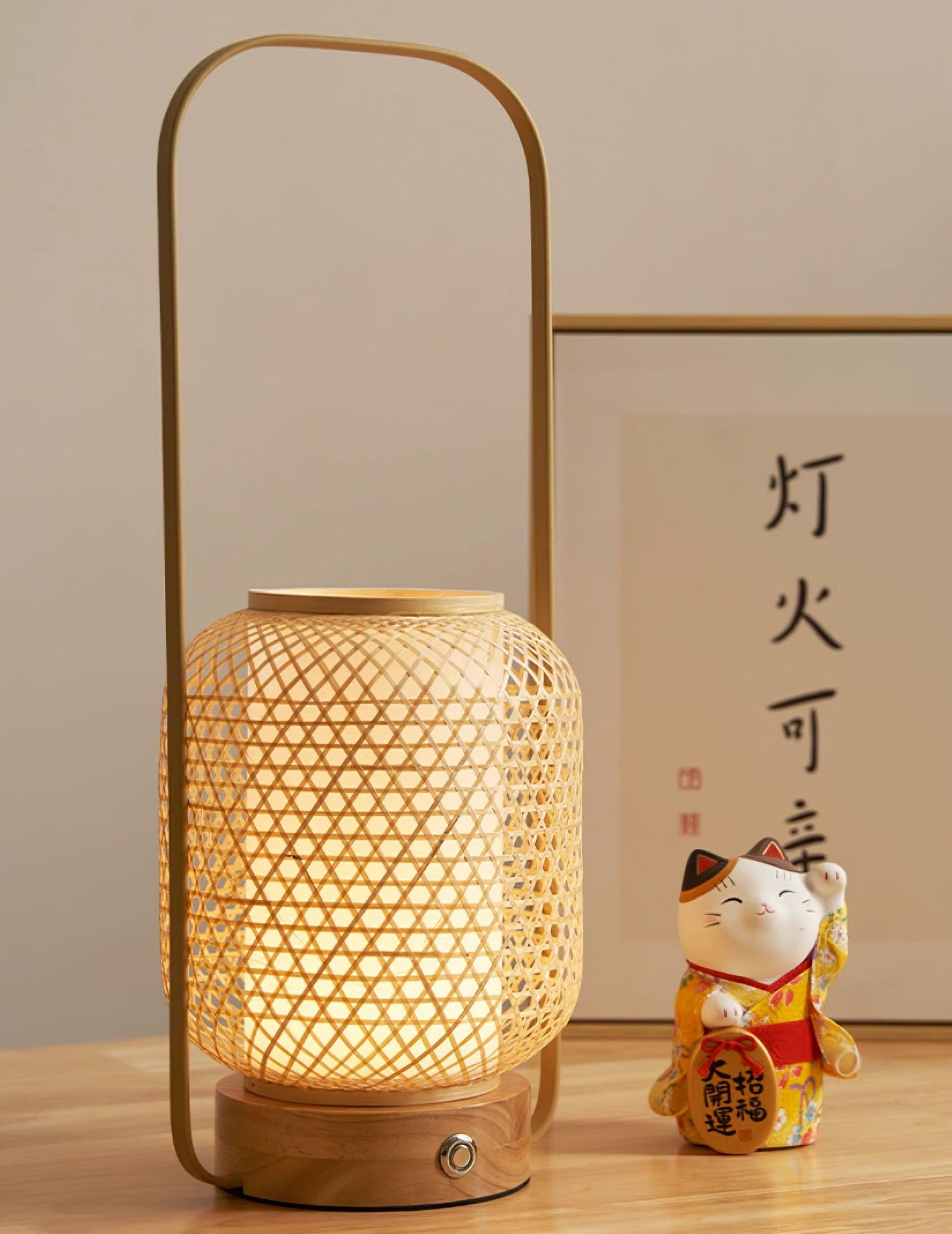 Orbituse Wooden Retro Table Lamp