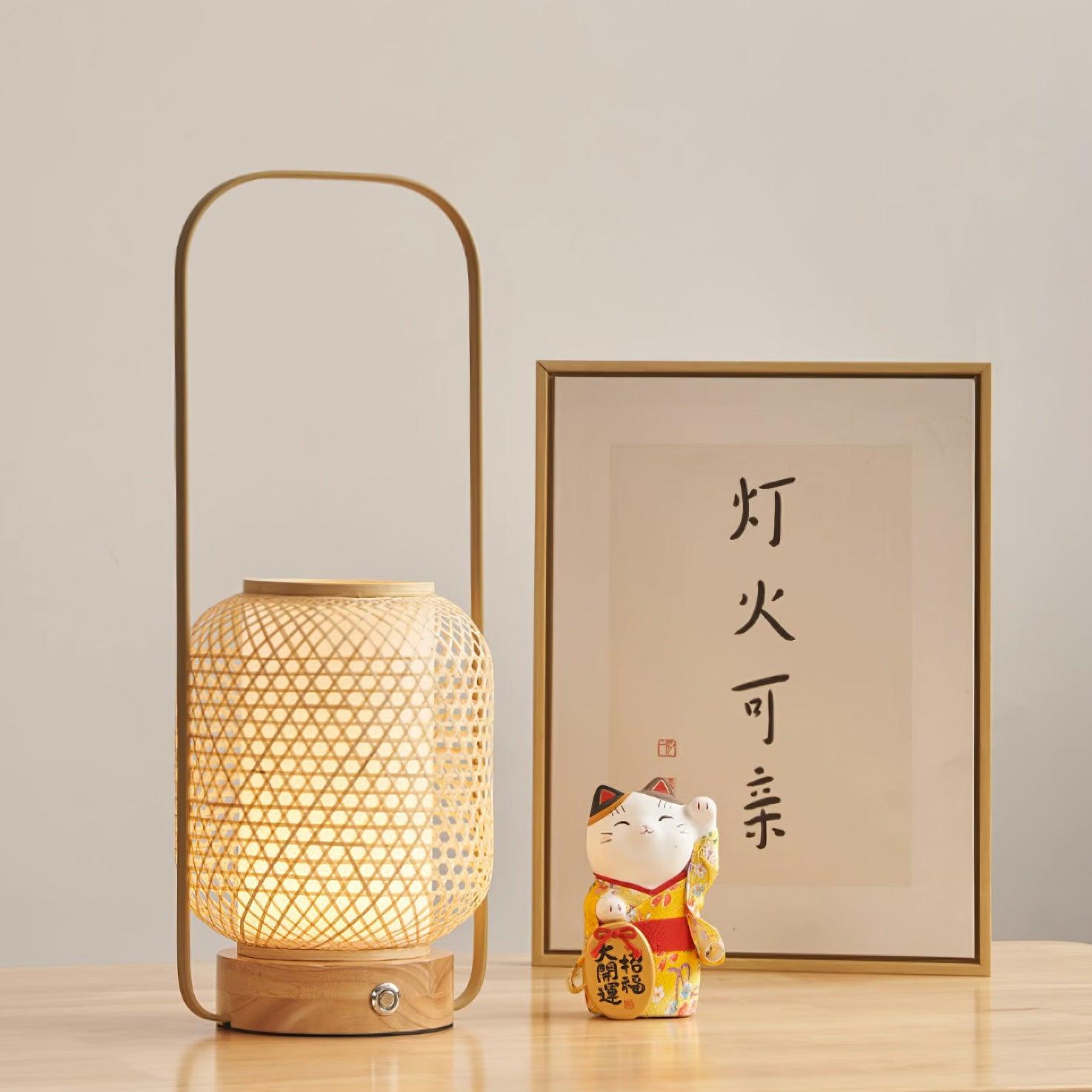 Orbituse Wooden Retro Table Lamp